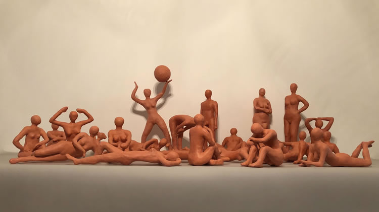 Jonathan Thomson Art | Sculpture | Earth | Playing With Dolls