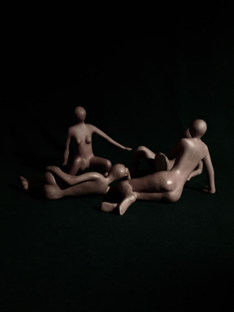 Jonathan Thomson Art | Sculpture | Earth | Playing With Dolls